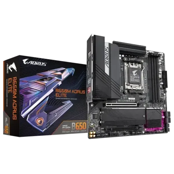 GIGABYTE B650M AORUS ELITE DDR5 AM5 DDR5 Micro-ATX Motherboard